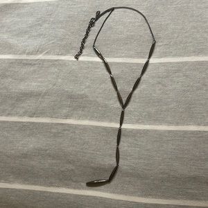 Joan Rivers Sculptural Metallic Lariat Necklace